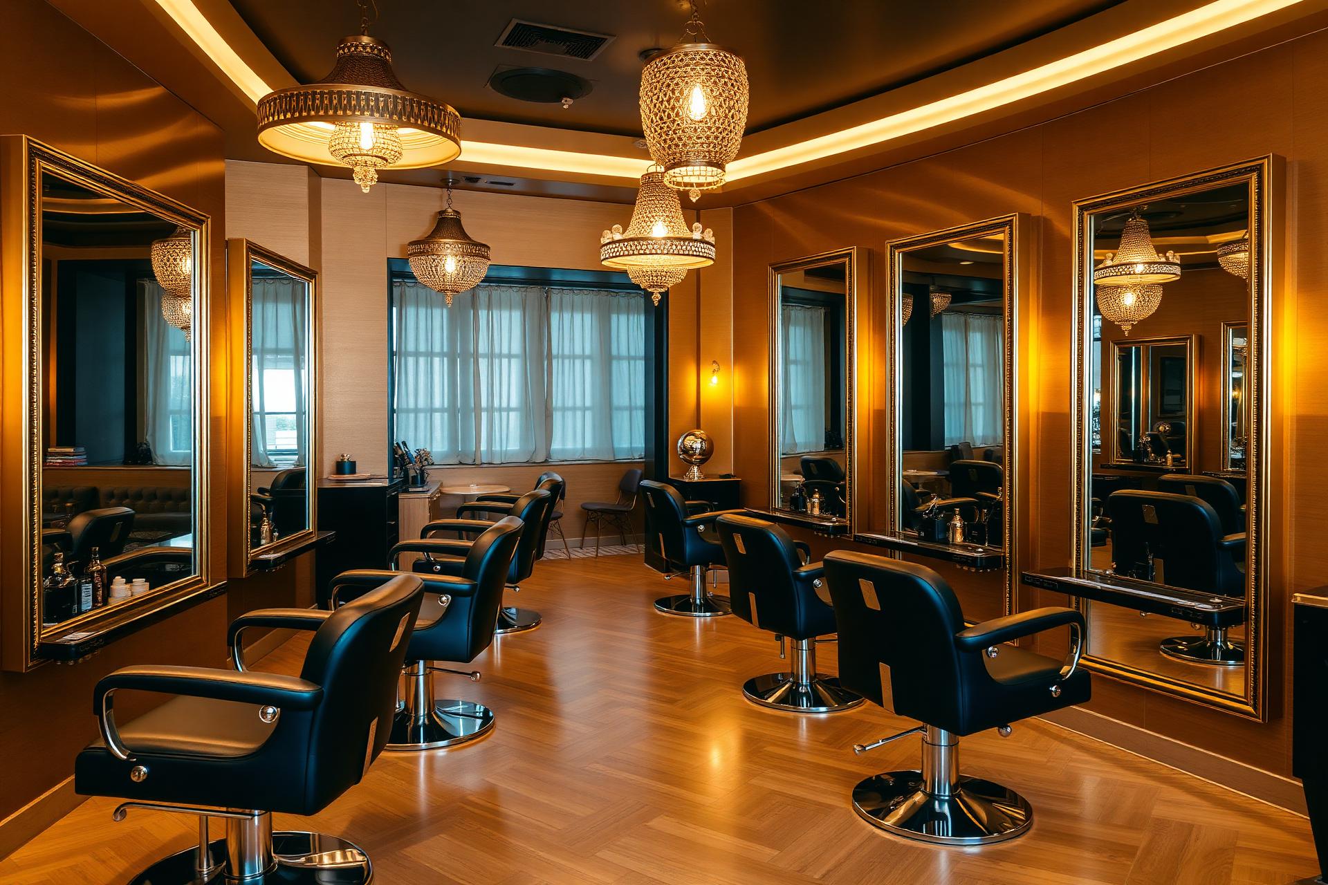 Golden Scissors Salon interior
